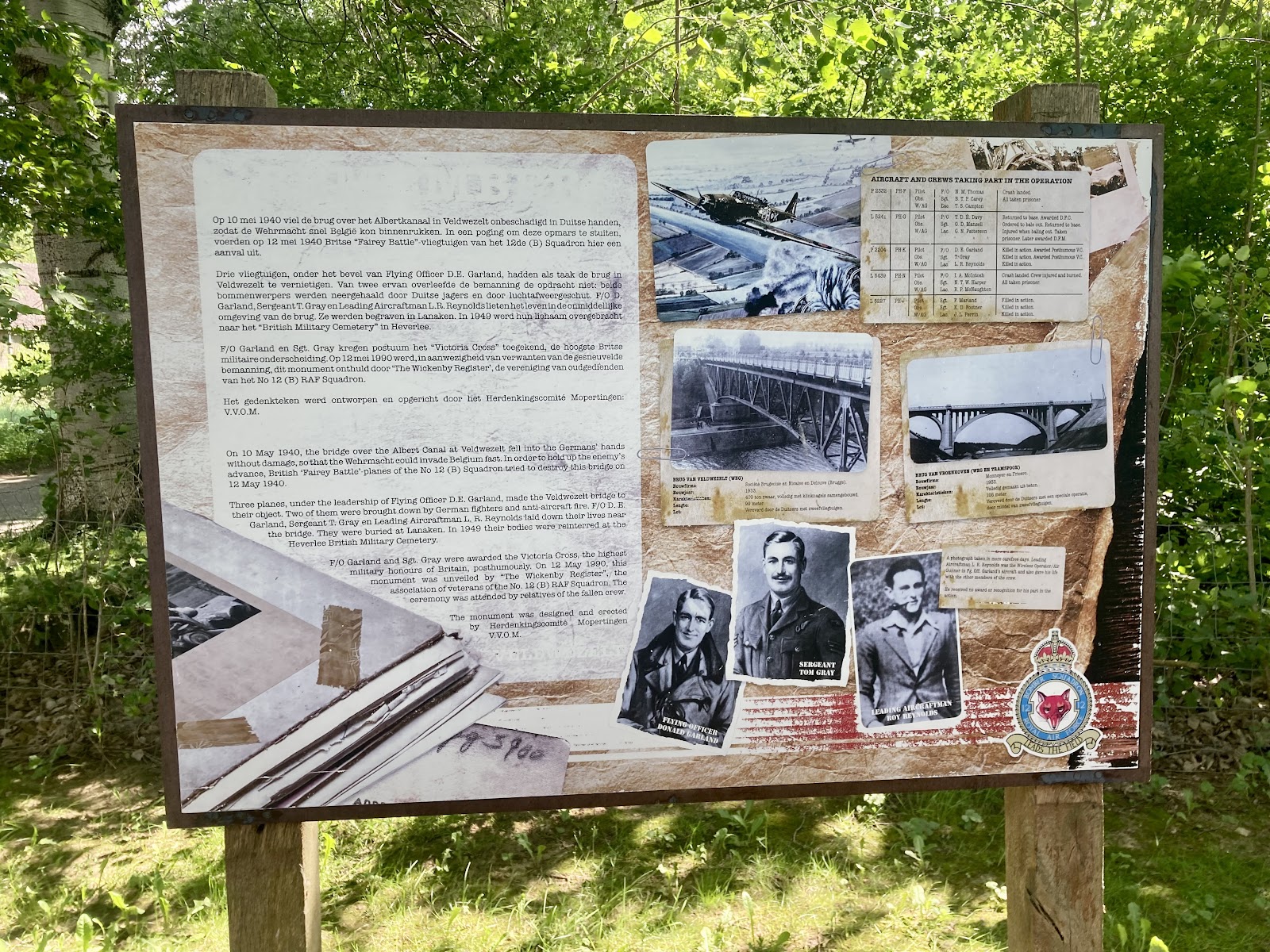 R.A.F Oorlogsmonument in Lanaken — park