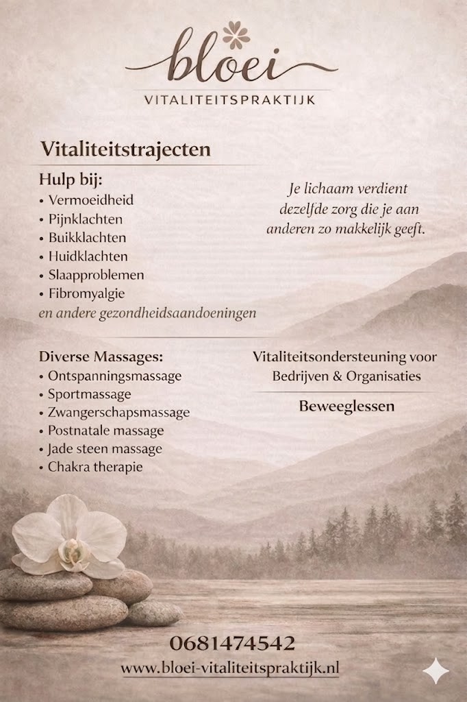 Bloei - Vitaliteitspraktijk in Grevenbicht