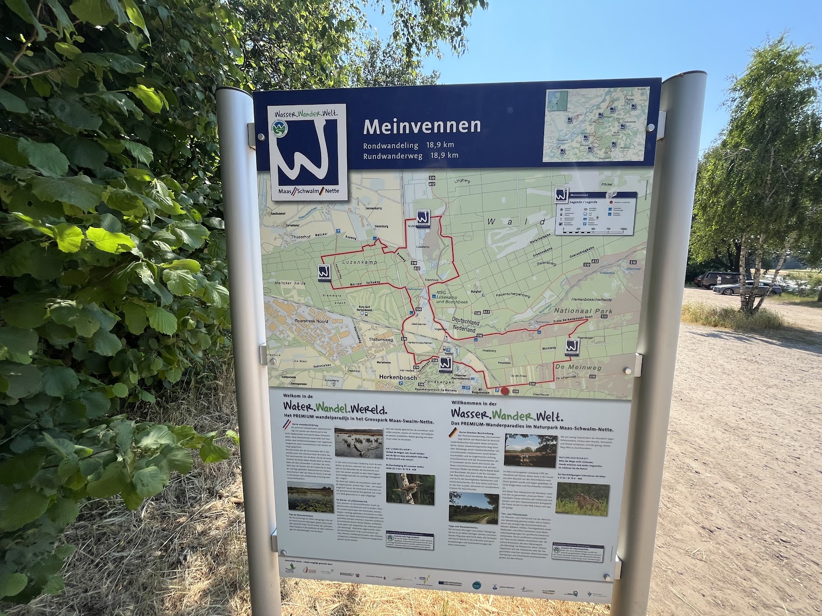 Wandelstartpunt Meinweg in Herkenbosch